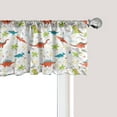 thumbnail image 1 of Ambesonne Cartoon Window Valance, Prehistoric Wildlife, 54" X 12", Multicolor, 1 of 3