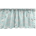 thumbnail image 1 of Ambesonne Cartoon Window Valance, Sky with Clouds and Birds, 54" X 18", Blue Purpleblue, 1 of 3