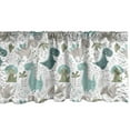 thumbnail image 1 of Ambesonne Cartoon Window Valance, Smiling Dinosaurs, 42" x 18", White Seafoam Dimgray, 1 of 3
