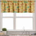 thumbnail image 1 of Ambesonne Cartoon Window Valance, Star and Shells Pattern, 54" X 12", Pale Coffee, 1 of 5