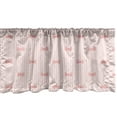 thumbnail image 1 of Ambesonne Cartoon Window Valance, Vertical Stripes Bow Tie, 54" X 12", Pale Pink Rose, 1 of 3