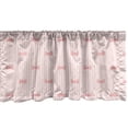 thumbnail image 1 of Ambesonne Cartoon Window Valance, Vertical Stripes Bow Tie, 54" X 18", Pale Pink Rose, 1 of 2
