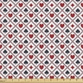 thumbnail image 1 of Ambesonne Casino Fabric by the Yard Upholstery, Holdem Gambler Modern Art, 1 Yard, Black Red, 1 of 4