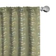 thumbnail image 1 of Ambesonne Cat Window Curtains, Funny Kittens on Olive Green, Each 28" W x 84" L, Olive Green and Multicolor, 1 of 4