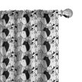 thumbnail image 1 of Ambesonne Cat Curtains, Doodle Characters, Pair of 28"x63", Black White, 1 of 5