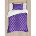 thumbnail image 1 of Ambesonne Cat Duvet Cover Sets, Mystic Starry Kitten, 2-Twin, Blue Violet and Pink, 1 of 4