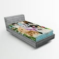 thumbnail image 1 of Ambesonne Cat Lover Fitted Sheet 2 Pcs Set, Cats Feline Domestic, Twin, Multicolor, 1 of 3