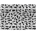 thumbnail image 1 of Ambesonne Cat Lover Jigsaw Puzzle Durable Cardboard, Silhouettes in Black, 1000 pcs, Black White, 1 of 1