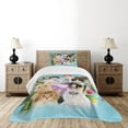 thumbnail image 1 of Ambesonne Cat Lover Quilted Bedspread Set 2 Pcs, Cats Feline Domestic, Twin Size, Multicolor, 1 of 3