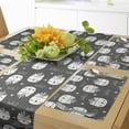 thumbnail image 1 of Ambesonne Cat Lover Table Runner & Placemats, Native Tribal Cats, Placemat 4 pcs + Runner 16"x90", Ivory and Grey, 1 of 2