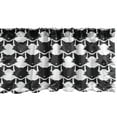 thumbnail image 1 of Ambesonne Cat Lover Window Valance, Kitty Silhouette with Bow, 42" x 12", Charcoal Grey and White, 1 of 3