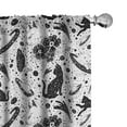 thumbnail image 1 of Ambesonne Cat Pattern Curtains, Starry Ambience Kittens, Pair of 28"x95", Off White Dark Grey, 1 of 1