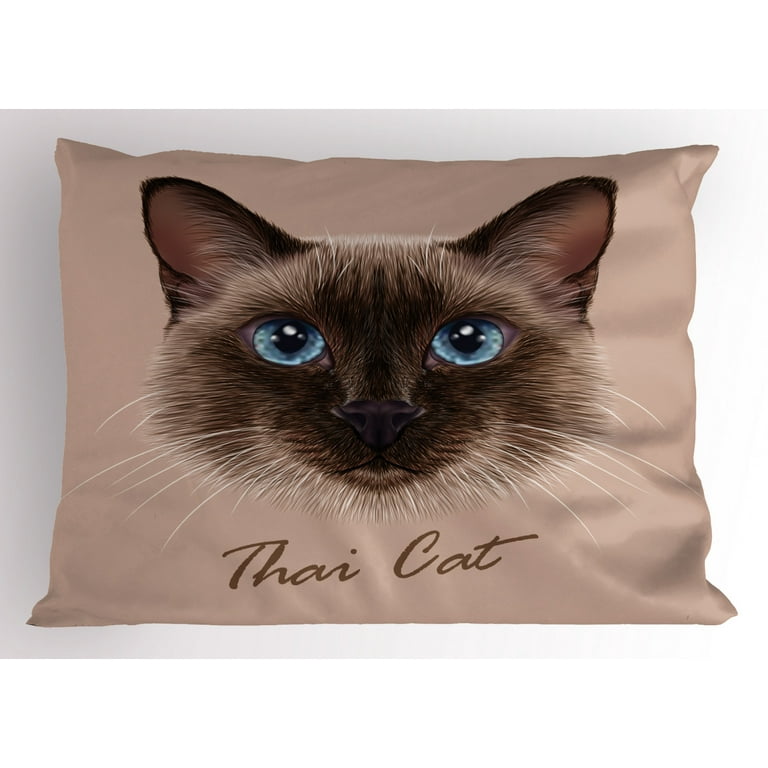 Siamese cat pillow deals