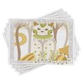 thumbnail image 1 of Ambesonne Cat Place Mats Set of 4, Magic Kitty Ornate, Standard Size, Multicolor, 1 of 6