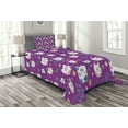 thumbnail image 1 of Ambesonne Cat Quilted Bedspread Set 2 Pcs, Doodle Cartoon Kittens, Twin Size, Multicolor, 1 of 3