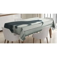 thumbnail image 1 of Ambesonne Cat Tablecloth Rectangular Table Cover, Bath Shadow of a Singing Kitty, 60"x84", Dark Blue Grey Off White, 1 of 3