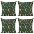 thumbnail image 1 of Ambesonne Cat Throw Pillow Cover 4 Pack, Cartoon Feline Animal, 18", Multicolor, 1 of 2