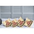 thumbnail image 1 of Ambesonne Cat Throw Pillow Cover Pack of 4, Queen Kitty Character on Money, 4 Pcs-36" x 16", Cream Hunter Green and Orange, 1 of 5