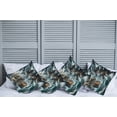 thumbnail image 1 of Ambesonne Cat Throw Pillow Cover Pack of 4, Stormy Ocean Pirate Kitty Ship, 4 Pcs-36"x36", Dark Slate Blue and Amber, 1 of 5