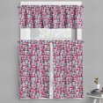 thumbnail image 1 of Ambesonne Cat Valance & Curtain, Kawaii Doodle Humor, 55"x45", Pink Tan Lilac, 1 of 6