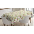 thumbnail image 1 of Ambesonne Caterpillar Tablecloth Rectangular Table Cover, Colorful Pre, 60"x90", Multicolor, 1 of 4