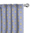 thumbnail image 1 of Ambesonne Cats Funny Curtains, Kitten with Hearts Bees, Pair of 28"x95", Lavender Blue Pale Yellow, 1 of 4
