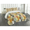 thumbnail image 1 of Ambesonne Cats Quilted Bedspread Set 2 Pcs, Funny Colored Cartoon, Twin Size, Multicolor, 1 of 2