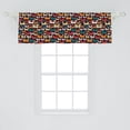 thumbnail image 1 of Ambesonne Cats Window Valance, Cartoon Style Funny Kittens in Lively Colors Domestic Feline Animal Pets Composition, Curtain Valance for Kitchen Bedroom Decor with Rod Pocket, 54" X 18", Multicolor, 1 of 2