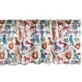 thumbnail image 1 of Ambesonne Cats Window Valance, Colorful Sketch Composition, 54" X 18", Multicolor, 1 of 3