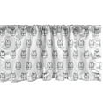 thumbnail image 1 of Ambesonne Cats Window Valance, Kitty Faces Doodle, 54" X 12", Charcoal Grey and White, 1 of 3