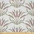 thumbnail image 1 of Ambesonne Cattail Fabric by the Yard Microfiber, Neutral Pale Tone Bulrush, 2 Yards, Warm Taupe and Sage Green, 1 of 2