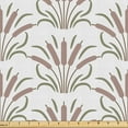 thumbnail image 1 of Ambesonne Cattail Fabric by the Yard Upholstery, Neutral Pale Tone Bulrush, 3 Yards, Warm Taupe and Sage Green, 1 of 1
