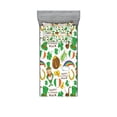 thumbnail image 1 of Ambesonne Celebration Fitted Sheet & Pillow Sham Set, Irish Party, Twin, Multicolor, 1 of 2