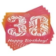 thumbnail image 1 of Ambesonne Celebration Place Mats Set of 4, 30 Years Birthday, Standard Size, Pink Orange White, 1 of 6