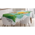 thumbnail image 1 of Ambesonne Celebration Tablecloth Rectangular Table Cover, Shamrock Coin, 60"x90", Multicolor, 1 of 4