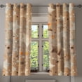 thumbnail image 1 of Ambesonne Celestial Grommet Curtain, Abstract Astronomy Dream, 50"x63", Pale Mustard Vermilion, 1 of 5