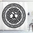 thumbnail image 1 of Ambesonne Celtic Shower Curtain, Native Tree of Life Art, 69"Wx75"L, Black White, 1 of 5