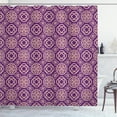 thumbnail image 1 of Ambesonne Celtic Shower Curtain, Tribal Retro Pattern Boho, 69"Wx75"L, Plum Peach, 1 of 4
