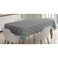 thumbnail image 1 of Ambesonne Celtic Tablecloth Rectangular Table Cover, Trellis Pattern Image, 52"x70", Black and White, 1 of 4
