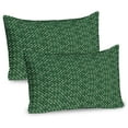 thumbnail image 1 of Ambesonne Chameleon Pillow Sham 2 Pack, Green Monochrome Lizards, 26"x20", Mint Green and Emerald, 1 of 3