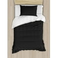 thumbnail image 1 of Ambesonne Charcoal Duvet Cover Sets, Simple Greyscale Argyle, 2-Twin, Grey and Charcoal Grey, 1 of 4