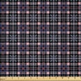 thumbnail image 1 of Ambesonne Checkered Fabric by the Yard Microfiber, Pink and Blue Tones, 5 Yards, Navy Blue Pink, 1 of 1