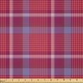 thumbnail image 1 of Ambesonne Checkered Fabric by the Yard Microfiber, Retro British Culture, 3 Yards, Purple Lavender Orange, 1 of 2