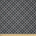 thumbnail image 1 of Ambesonne Checkered Fabric by the Yard Microfiber, Traditional Plaid, 1 Yard, Grey Pale Blue Pale Pink, 1 of 2