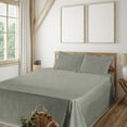 thumbnail image 1 of Ambesonne Checkered Fitted & Flat Sheet with Sham 3 Pcs Set, Psychedelic Scottish Wavy, Twin, Charcoal Grey Eggshell, 1 of 5