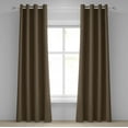thumbnail image 1 of Ambesonne Checkered Grommet Curtain, Scottish Geometric, 50" x 120", Charcoal Grey Pale Brown, 1 of 6