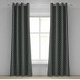 thumbnail image 1 of Ambesonne Checkered Grommet Curtain, Traditional Plaid, 50" x 96", Grey Pale Blue Pale Pink, 1 of 6