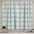 thumbnail image 1 of Ambesonne Checkered Kitchen Curtains, Classical Celtic Tile, 55"x39", Lime Green Pale Blue, 1 of 3