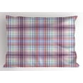 thumbnail image 1 of Ambesonne Checkered Pillow Sham, Folklore Irish Design, 36" X 20", Violet Blue Turquoise, 1 of 2