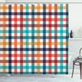 thumbnail image 1 of Ambesonne Checkered Shower Curtain, Fresh Summer Gingham, 69"Wx84"L, Multicolor, 1 of 3